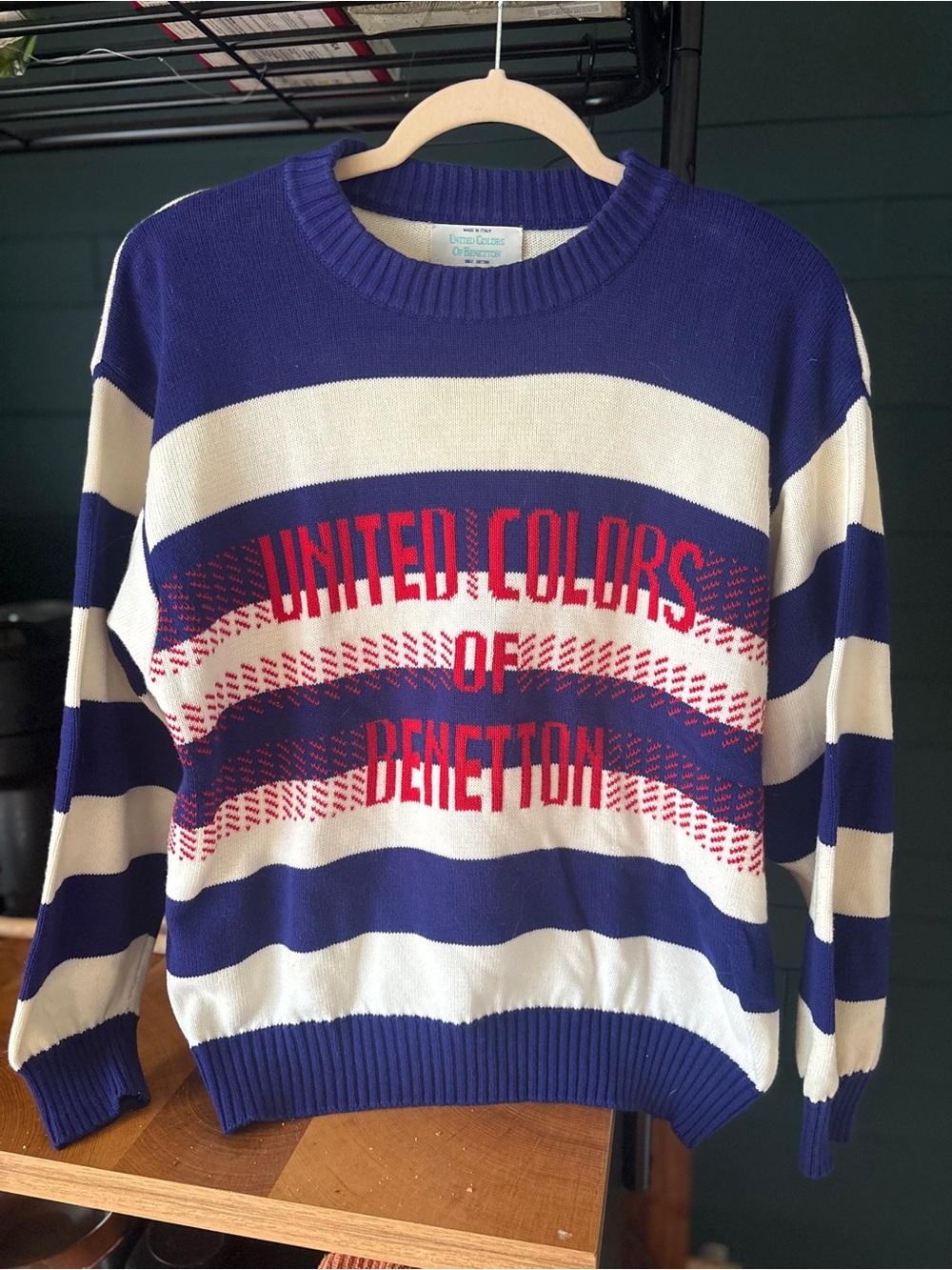 ❗️United Colors Of Benetton Purple Ribbed Cotton Sweatshirt